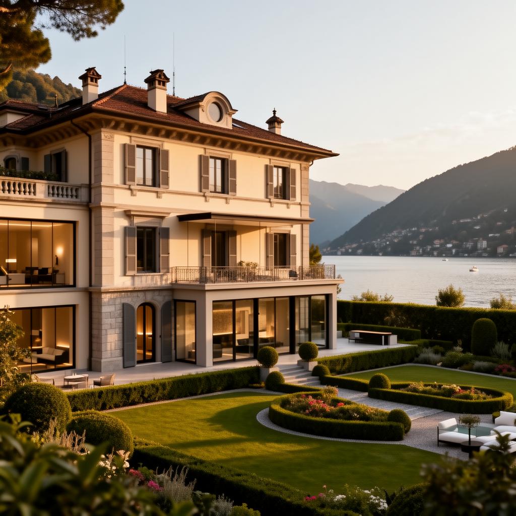 Villa ristrutturata sul lago di Lugano