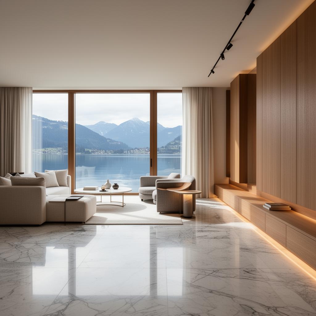 Interno di pregio con vista lago